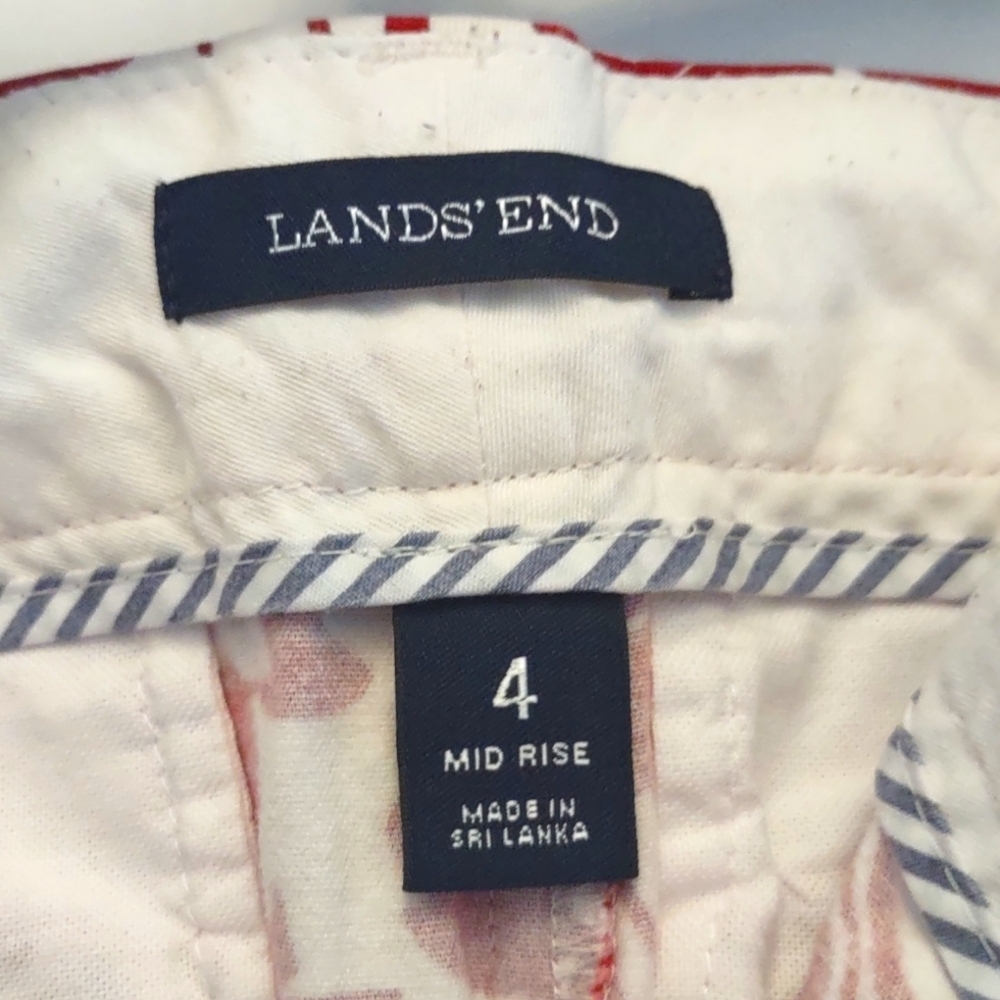 Land's End Floral Shorts Size 4 - Picture 4 of 5